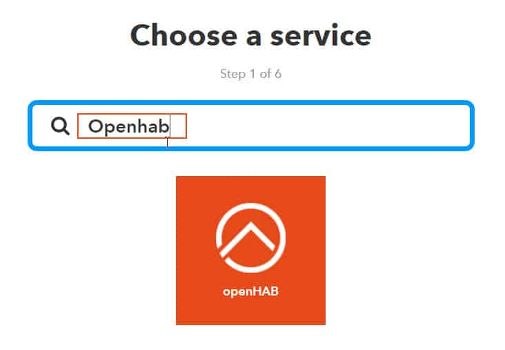 Openhab IFTTT Integration - Opehab Service