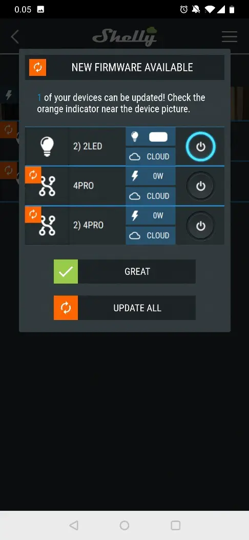 Shelly 2.5 as pulse relay to switch existing dimmer